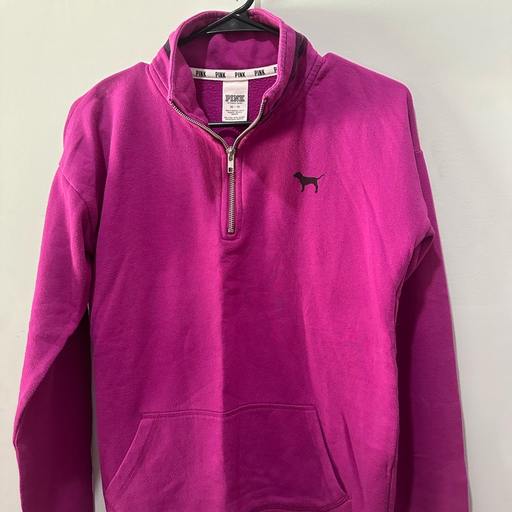 PINK Victoria's Secret V-Neck Sweater - Fuchsia